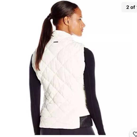 MARC NEW YORK PERFORMANCE White Asymmetrical Zipper Vest.Size 2X - Picture 3 of 13